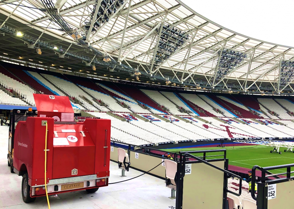 Demon pressure Washers at the London Stadium